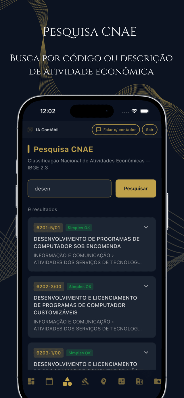 Tela 5 do app IA Contábil